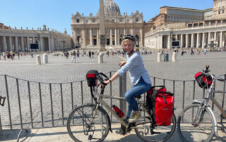 Levenslessen fietstocht Rome Hilde Backus