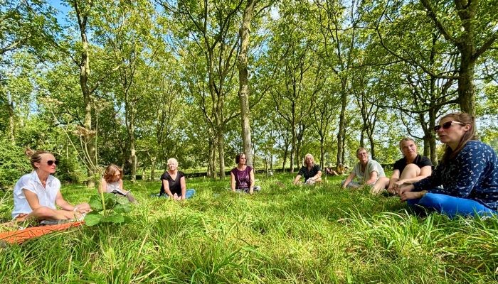 Waarom Lichaamsgericht Coachen? Coachgroep in gras